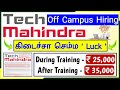 Lucky Job 😃 Tech Mahindra Off Campus Hiring 2024 tamil | tech mahindra recruitment 2024 tamil