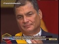 Presidente Correa llora durante presentación musical