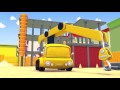 Construction Squad: the Dump Truck, the Crane, the Excavator with Baby Racing Car at Car City Beach!