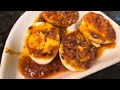 How To Make Easy Spicy Addictive Hard Boil Eggs In Cajun Sauce | hard boil eggs Recipe