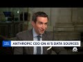 Anthropic CEO Dario Amodei on Claude 3 model, AI arms race and Big Tech partnerships