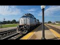 amtrak 518 leads illinois zephyr 380 | galesburg il | 7/21/24