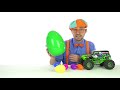 WOW! Blippi Goes on a Monster Truck Easter Egg Hunt | Blippi | Easter Activities | Funny Videos