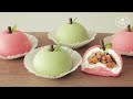 Apple Chapssaltteok (Glutinous Rice Cake / Mochi) Recipe