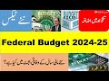 Details about Federal Fiscal Budget 2024 25