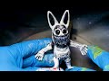 Making Zoonomaly Sculptures Timelapse 2 - Red Friendly Frog Monster Cat Monster Rabbit