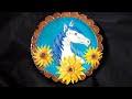 wallputty craft ideas/Relief paintings/3d horse paintings/flower using wall putty