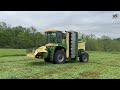 Mowing First Cutting Alfalfa with a Krone Big M 450
