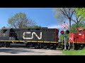 GP9’s! Solo Dimensional Load! CN Local Action around Hamilton.