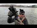 Absolutely LOADED 4ft Deep Hole Found Magnet Fishing With Waders!