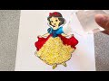 Coloring Snow White with GLITTER ✨