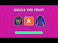 Can You Guess The FRUIT by emojis🍉🍌  I Emoji Quiz