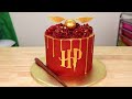 Cake Decorating Tutorial | Harry Potter Cake With Golden Snitch