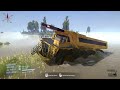 Spintires: MudRunner - Giant Mining Dump Truck Driving Through Flood In City