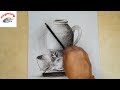How to draw still life using charcoal |Easy TutorialStill life sketch | Charcoal pencil sketch #art