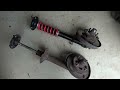 How to make the CHEAPEST coilovers EVER. 50$ Ae86 / TA22 celica shortstroke coilover convertion DIY