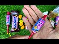 Unpacking ASMR Video Satisfying Asmr Lollipops Candy and Chocolate gummy candy