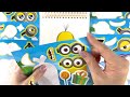 [Sticker Asmr] 🍌 Decorating Minions sticker books 🧸 미니언즈 스티커 꾸미기