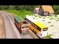 Volvo Bus on Jungle Route | B11r Volvo Bus | SRS Volvo Bus