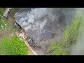 extreme house fire(drone footage)