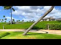 [4K] Ko Olina Resort Beach Lagoons in Oahu Hawaii - Scenic Walking Tour 🎧 Binaural Audio