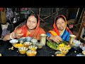 ষষ্ঠী special eating show🤤#Bengali food #two jaa eating show