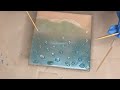 Mini Resin Beach Art on Canvas: Resin Art Tutorial