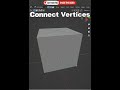 Blender Keyboard Shortcut ➦ Connect Vertices .