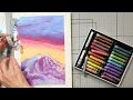 EASY! Oil-Pastel Mountain Step-by-step Tutorial