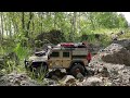Traxxas trx4 Defender. Ford F150. Stone in forest.  Part 3
