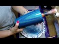 Tack It Method Glitter Stainless Steel Tumbler Tutorial | Bee Jay's Glitter | Tumblerpoxy