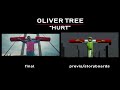 side by side (Final video vs Previs/Storyboards) Oliver Tree - 