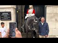 NOT ALLOWED 🚫 GUARD DID THIS As a TOURIST KEEPS TOUCHING THE GUARD’S BOOT