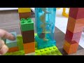 Marble run race ASMR ☆ Round and round transparent tunnel, colorful elevator and usual wooden slope