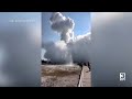 Yellowstone explosion sends tourists running for cover