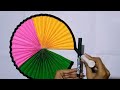 How to make a cute paper fan || Chinese paper fan crafting