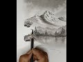 How to draw beautiful landscape by pencils with easy ways.