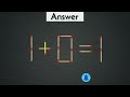 Fix the equation by moving 1 stick, Hard Matchstick Puzzle