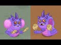 Amber Island and Original Sounds - All Monsters Sounds, Islands & Animations | My Singing Monsters