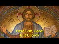 HERE I AM, LORD | LYRICS/LETRA | JEREMIAH 6:8 | EASTER/WEDDING/FUNERAL/MASS (Timothy Rausenberger)