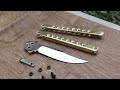 Turning a Rusty Bearing into a Beautiful but Extremely Sharp BUTTERFLY KNIFE