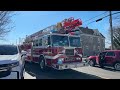 HEAVY FIRE Two Alarms Neptune New Jersey Structure Fire 2/6/24