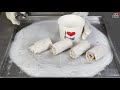 Cream-O ice cream rolls street food - ASMR Ice Cream Roll Cream-O Choco Plus