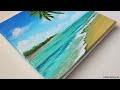 How to Draw the Summer Sea / Acrylic Painting for Beginners / Step by Step