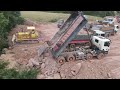 Part.145| Continue Update Huge Landfill Project Super Strongly Komatsu Dozers Push Soil And Stone