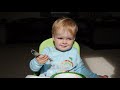 ISLA EATS | Cute BABY eating porridge and fruit *SWEET TALKING* mukbang