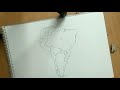 How to draw south america map