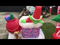 Christmas Inflatables inflating 2018