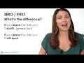 When To Use ZERO + FIRST Conditional Sentences | Accurate English Grammar