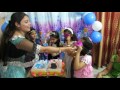 Anishka's 7th Cinderella Birthday cake cutting